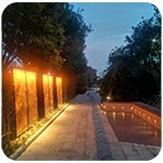 公園雕塑景觀(guān)亮化怎樣做？——洗墻燈如何安裝固定？