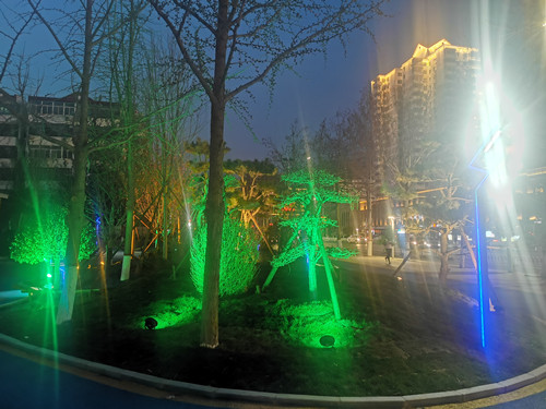 街心公園，景觀燈